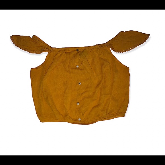 Lightweight ambiance mustard colour top boho - Picture 1 of 3